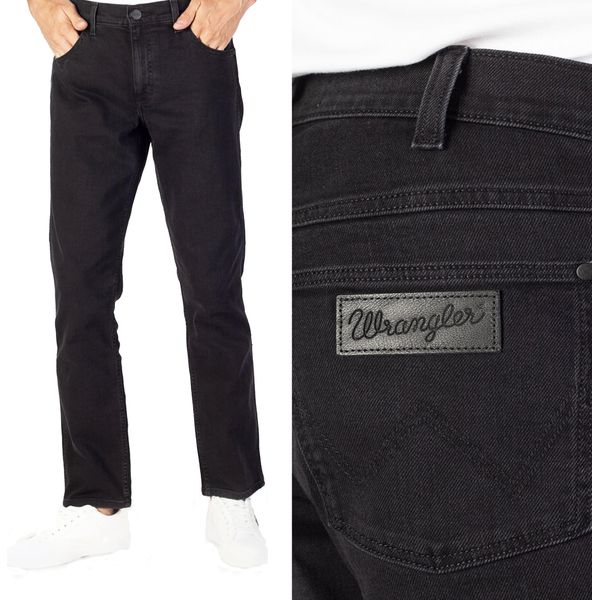 Wrangler, Jeanshosen Da Uomo, Vestibilità Dritta, Greensboro, W31 L34, Schwarz, Jeans, Baggyjeans, Buggy-image