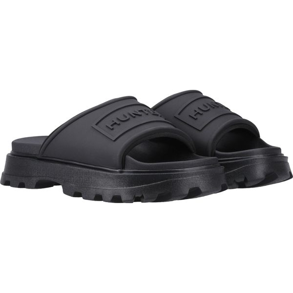 Hunter - Sandalo Da Bagno Unisex Uomo/Donna "Stacked"" FS11503 (39,5 Eu) (Nero)"-image