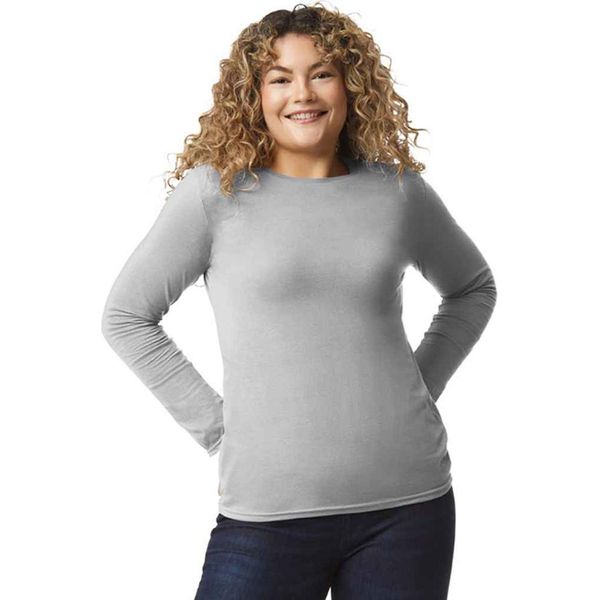 Gildan - Uomo/Donna - Maglietta Unisex A Maniche Lunghe "Softstyle"" PC5874 (3XL) (Grigio Sport)"-image