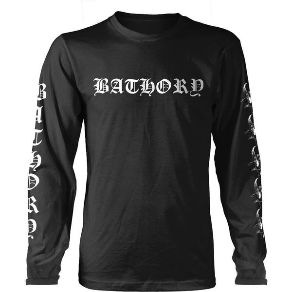Bathory - Maglietta Uomo/Donna Unisex A Maniche Lunghe PH4129 (S) (Nero)-image