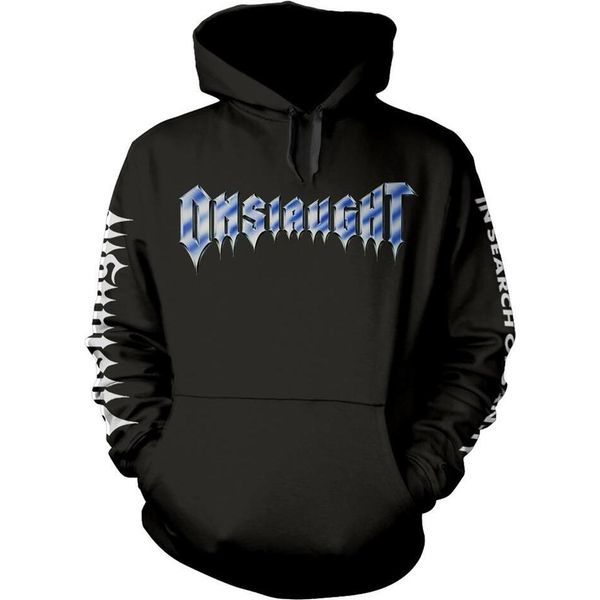 Onslaught - Felpa Con Cappuccio "In Search Of Sanity"" Per Uomo/Donna Unisex PH4211 (Xxl) (Nero)"-image
