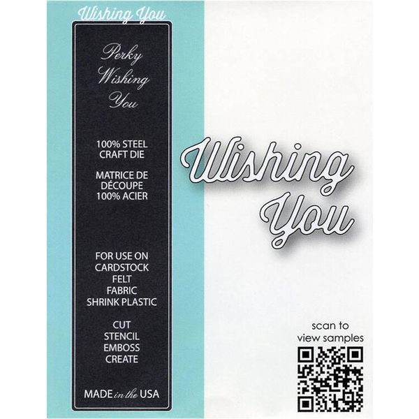Memory Box Fustella Embossing Stencil Scrapbooking Fustella Wishing You 99767-image