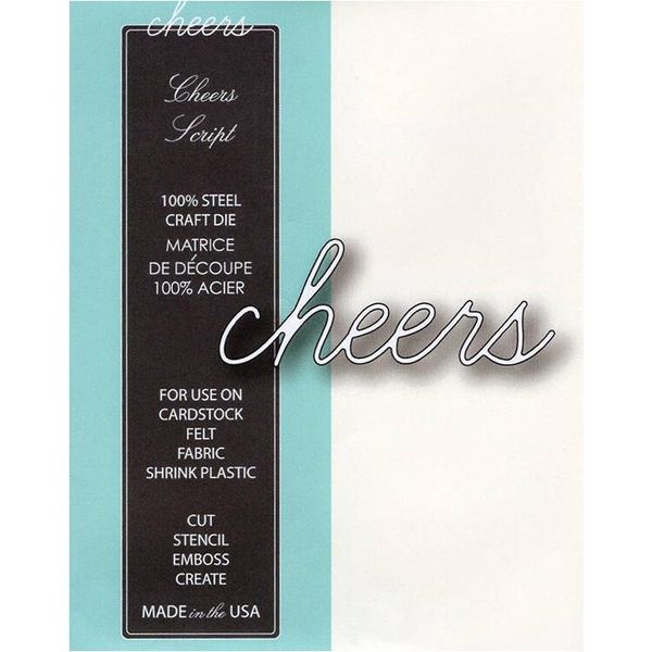Memory Box Fustella Per Embossing Stencil Scrapbooking, Cheers 98900-image