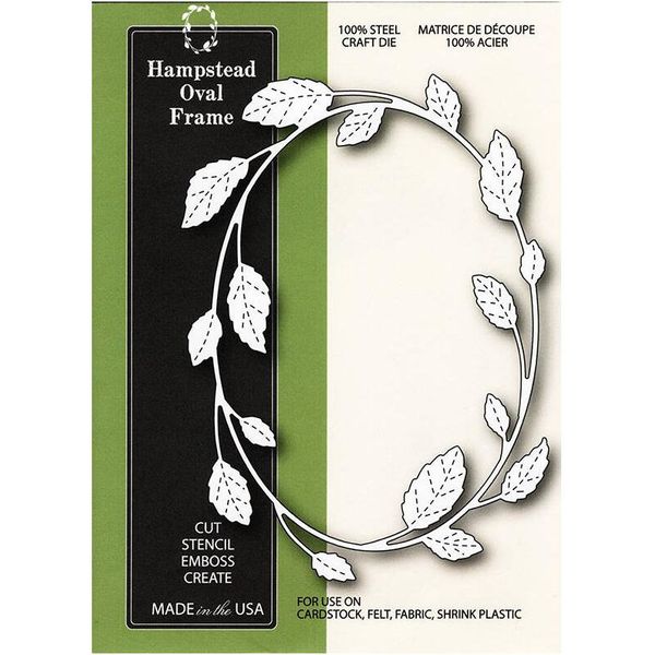 Fustella - Poppystamps - Cornice Ovale Hampstead - Cornice Per Foglie-image