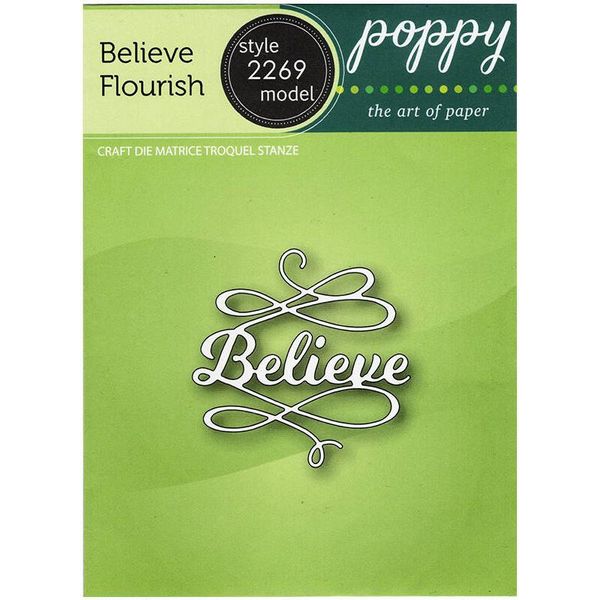Fustella Per Goffratura - Poppystamps - Believe Flourish-image