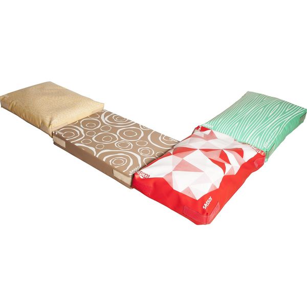 Sumo Didactic - Set Di 4 Cuscini Sensoriali Per Bambini Con Diverse Consistenze Di Fango, Sabbia, Pietra Ed Erba - Favorisce Le Abilità Tattili E Il Movimento-image