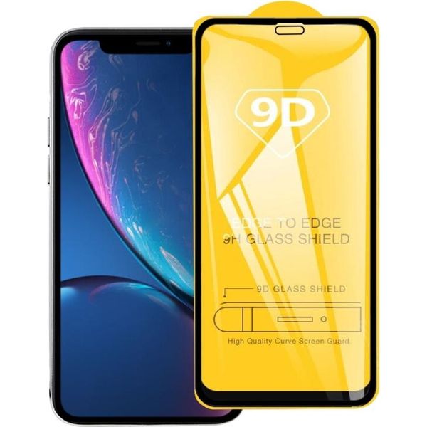 Per Iphone 11 / Xr 9H 9D Schermo Pieno Protettore Di Vetro Temperato-image