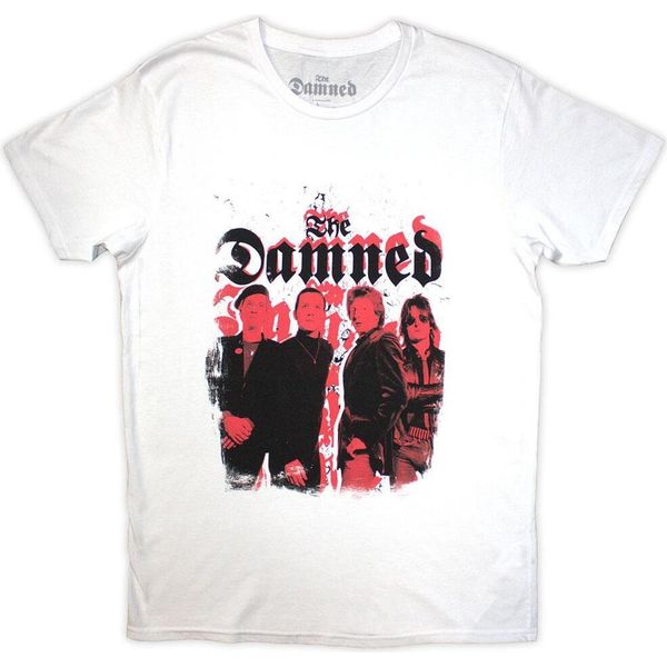 The Damned - Maglietta Con Logo Per Uomo/Donna Unisex RO13379 (Xl) (Bianco)-image