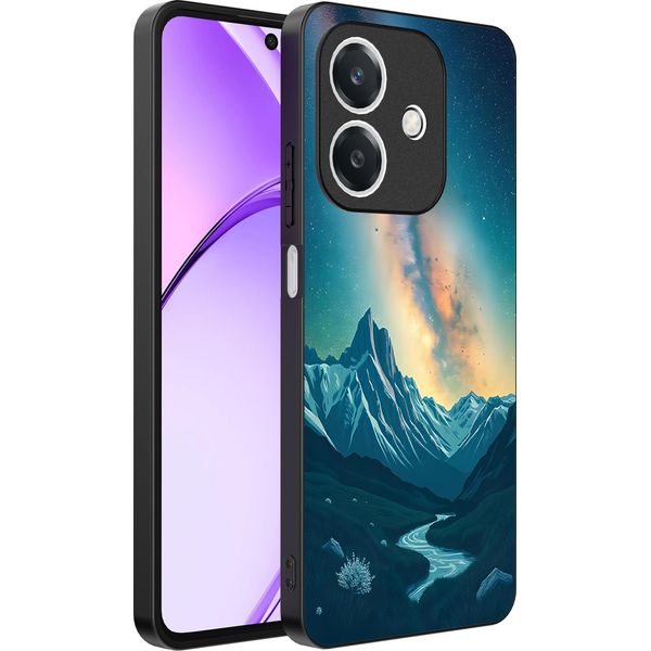Smartphonica Custodia Per Telefono Adatta A Oppo A3 - A3X Con Impronta Del Cielo Stellato - Custodia Backcover In Tpu Con Design Spaziale E A Forma Di Via Lattea-image