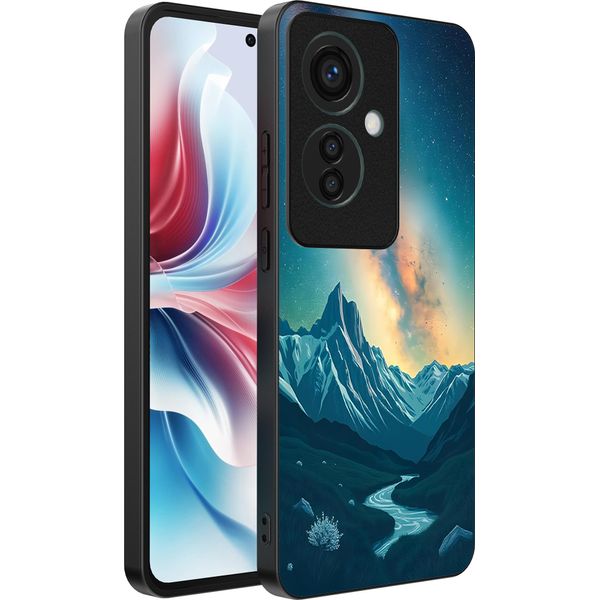 Smartphonica Custodia Per Telefono Adatta A Oppo Reno 11F Con Impronta Di Cielo Stellato - Custodia Backcover In Tpu Con Design Spaziale E A Forma Di Via Lattea-image