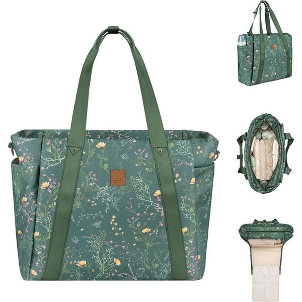 Borsa Fasciatoio Kikkaboo Firenze Fasciatoio, Cerniera, Tasche Portabottiglie Verde-image