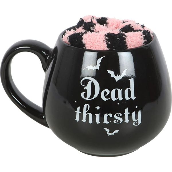 Something Different - Set Tazza/Calza "Dead Thirsty"", 500Ml SD10017 (Taglia Unica) (Nero/Rosa)"-image