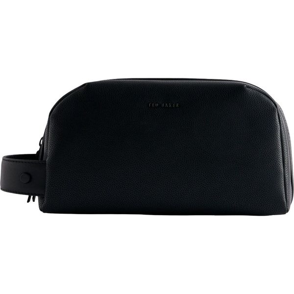 Ted Baker Pelle Borsa Da Toilette Laniis Recycled Leather Washbag Black Nero-image