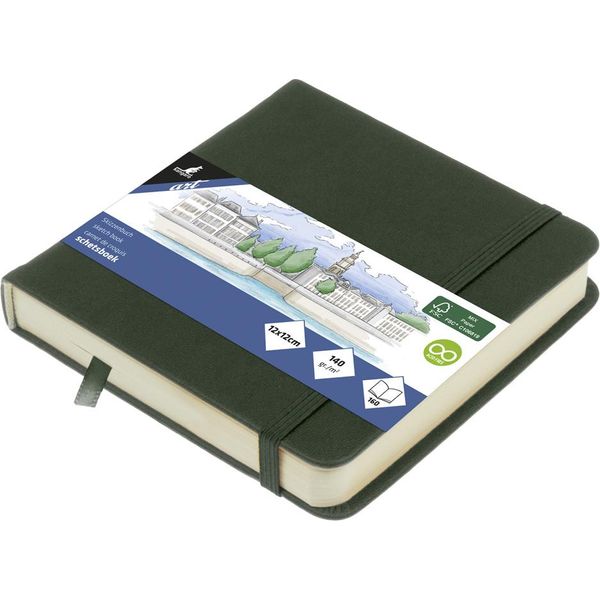Kangaro K-861208 Kangaro Sketchbook, 80 Fogli, 120 X 120 Mm, Verde Foresta-image