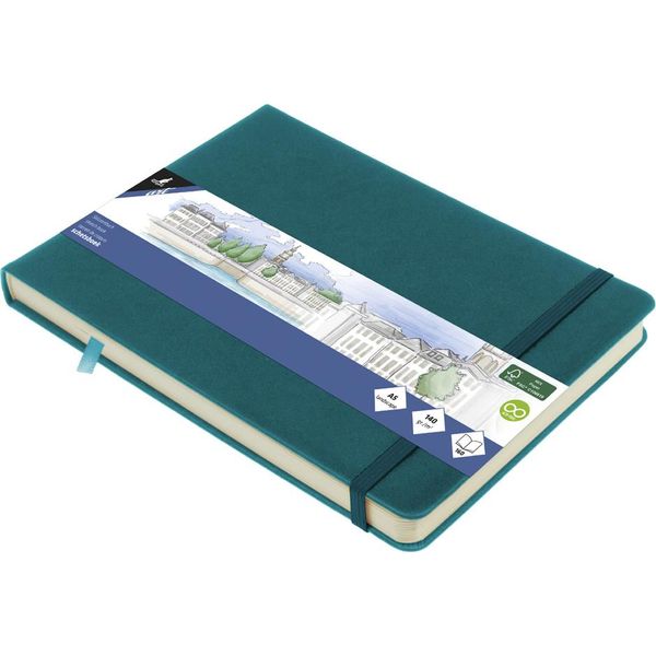 Kangaro K-861314 Quaderno Per Schizzi Kangaro, 80 Fogli, Din A5 Orizzontale, Turchese Scuro-image