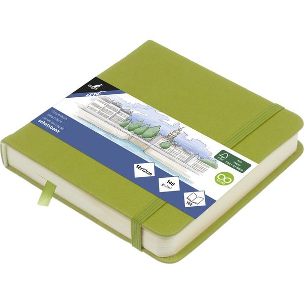 Kangaro K-861209 Kangaro Sketchbook, 80 Fogli, 120 X 120 Mm, Verde Lime-image