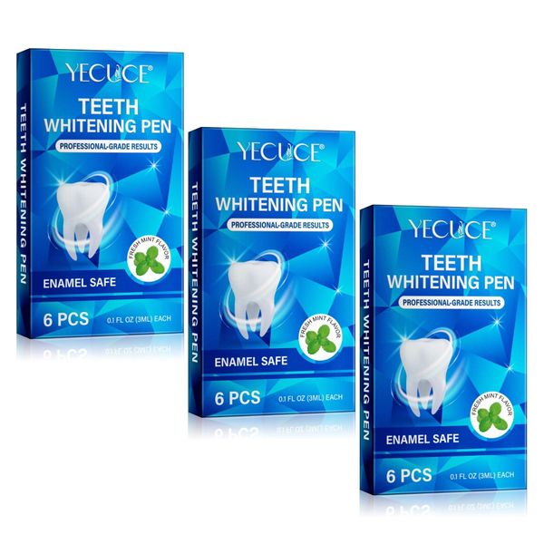 Penna Gel Sbiancante Per Denti Penna Sbiancante Per Denti, 3X 6 Pcs-image