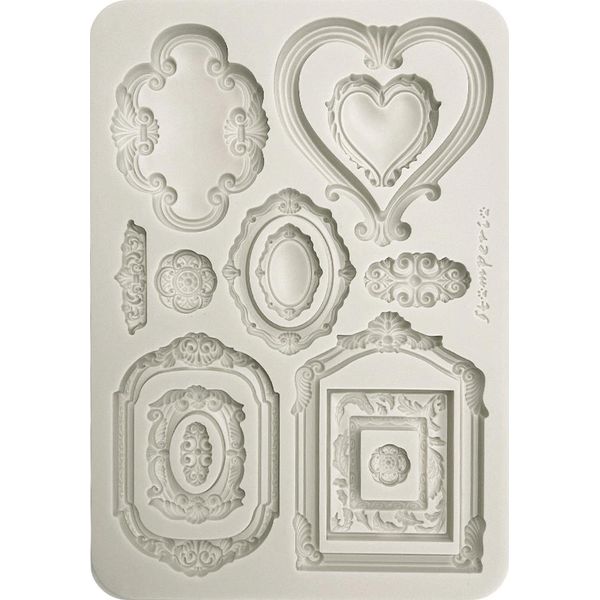 Stamperia Stampo In Silicone A5 Timeless Frame 14 Motivi Stampo Per Colata Stampo Per Artigianato-image