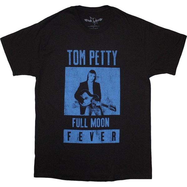 Tom Petty & The Heartbreakers - Maglietta "Full Moon Fever"" Per Bambini/Donne Unisex RO13385 (S) (Schwarz/Blau)"-image