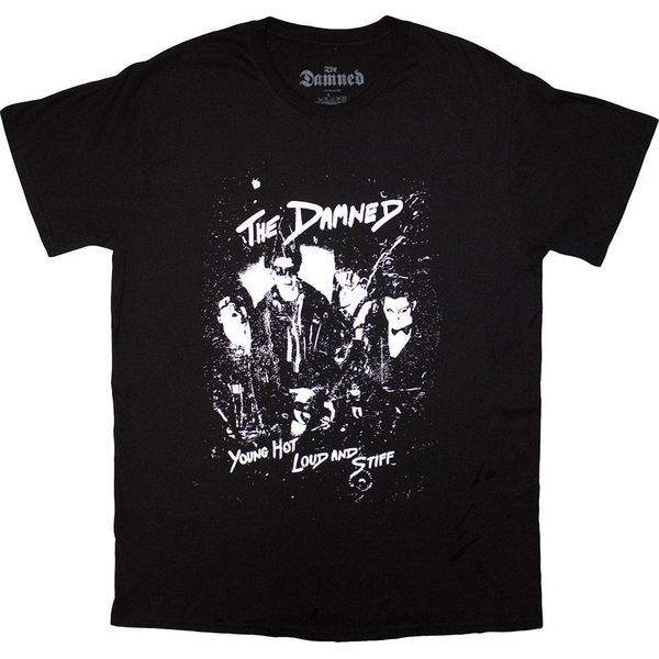The Damned - Maglietta "Young Hot Loud And Stiff"" Per Uomo/Donna Unisex RO13387 (Xl) (Nero)"-image