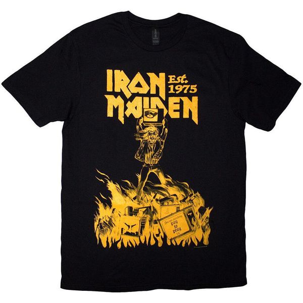 Iron Maiden - Maglietta "Est. 1975 Holy Smoke"" Per Uomo/Donna Unisex RO13856 (S) (Nero)"-image