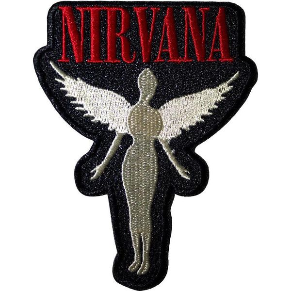 Nirvana - Scollo - Toppa Da Stirare "In Utero"" RO13628 (Taglia Unica) (Nero/Bianco/Rosso)"-image