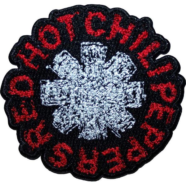 Red Hot Chilli Peppers - Asterisco Scarabocchiato - Toppa Da Stirare RO13633 (Taglia Unica) (Rosso/Bianco)-image