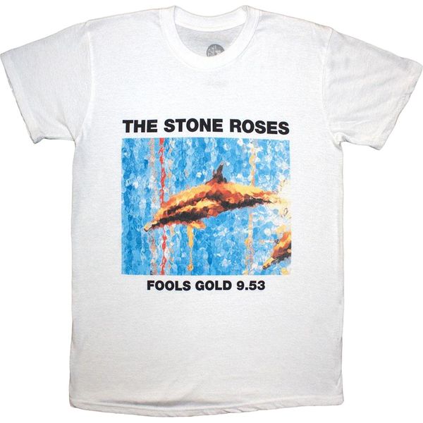 The Stone Roses - Maglietta "Fools Gold"" Per Uomo/Donna Unisex RO13677 (M) (Bianco)"-image