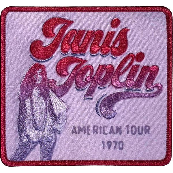 Janis Joplin - Toppa Da Stirare "American Tour 1970"" RO13725 (Taglia Unica) (Rosso/Viola)"-image