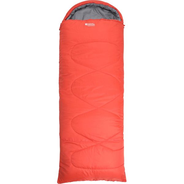 Mountain Warehouse - Uomo/Donna Sacco A Pelo Unisex Quadrato "Summit 250"", Invernale Con Zip A Sinistra MW1660 (Taglia Unica) (Arancione Scuro)"-image