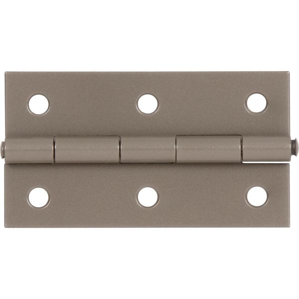 Alberts 822439 Cerniera Duravis®, Stretta, Rivestimento Duplex Marrone Ruggine, Dimensioni 80 X 40 X 1,25 Mm, Set Di 20 Pezzi-image