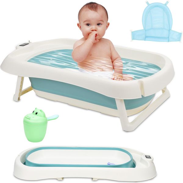 Bettizia Vaschetta Pieghevole Per Bambini 83Cm Vaschetta Per Bambini Antiscivolo Vaschetta Per Bambini, Verde-image