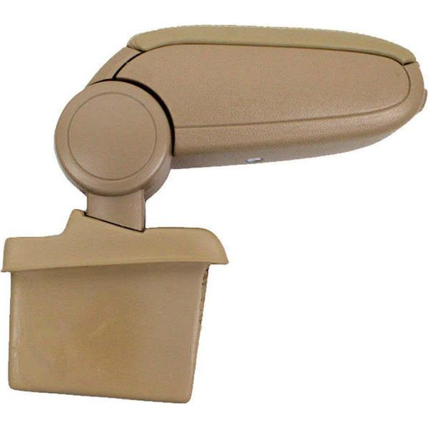 Bracciolo Centrale Bracciolo Console Centrale Per Vw Jetta 2005-2010 Finto Cuoio Abs Beige-image