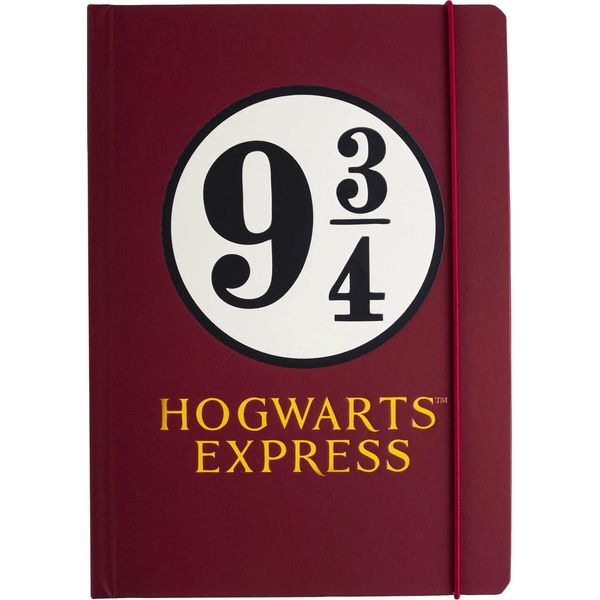 Harry Potter - Taccuino "Hogwarts Express"", Piattaforma 9 3/4, A5 PM11981 (Taglia Unica) (Rosso Vino/Nero/Oro)"-image
