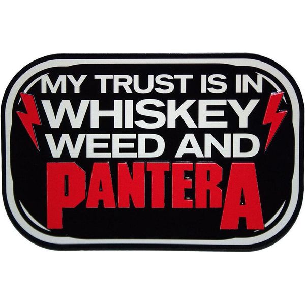 Pantera - Magnete Da Frigo "Whiskey"" RO13937 (Taglia Unica) (Nero/Rosso/Bianco)"-image