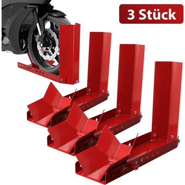 Tolletour 3X Cavalletto Per Moto Cric Per Moto Aiuto Per Il Montaggio Cavalletto Per Trasporto Cavalletto Per Moto Rosso-image