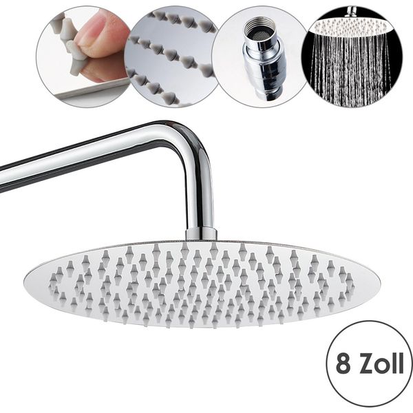 Bettizia Soffione Doccia Rainshower 20X20Cm Tondo In Acciaio Inox Soffione Doccia A Pioggia Soffione Doccia-image