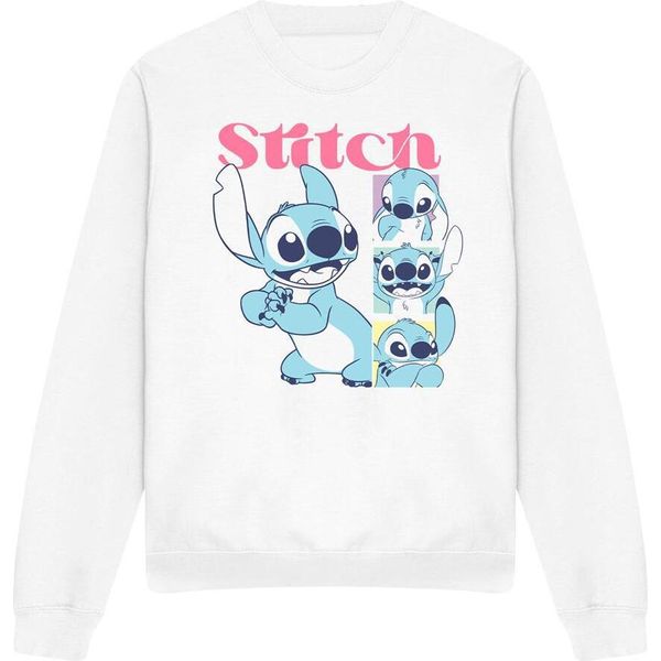 Lilo & Stitch - Felpa "100 Kisses"" Per Uomo/Donna Unisex TV19833 (M) (Bianco)"-image
