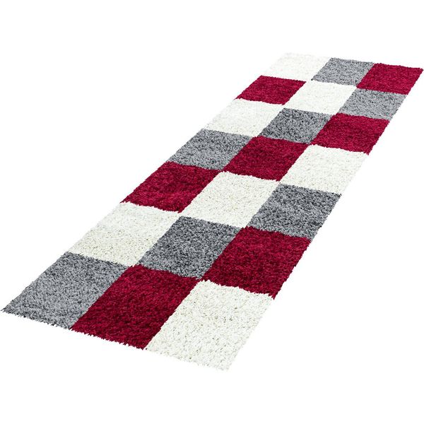 Tappeto A Pelo Alto Life Red 80 X 250 Cm-image