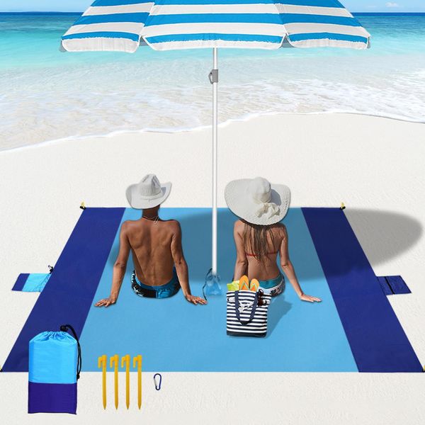 Tappetino Da Spiaggia Impermeabile Per Campeggio, Viaggi, Picnic - Pieghevole E Leggero, Dimensioni: 270X300Cm-image