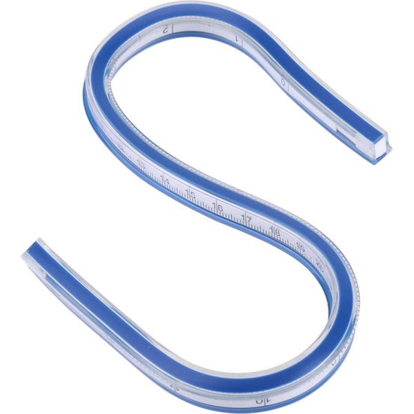 Righello Curvo Flessibile, 30 Cm, Righello Da Disegno Pieghevole, Per Disegno Tecnico, Cucito E Artigianato-image