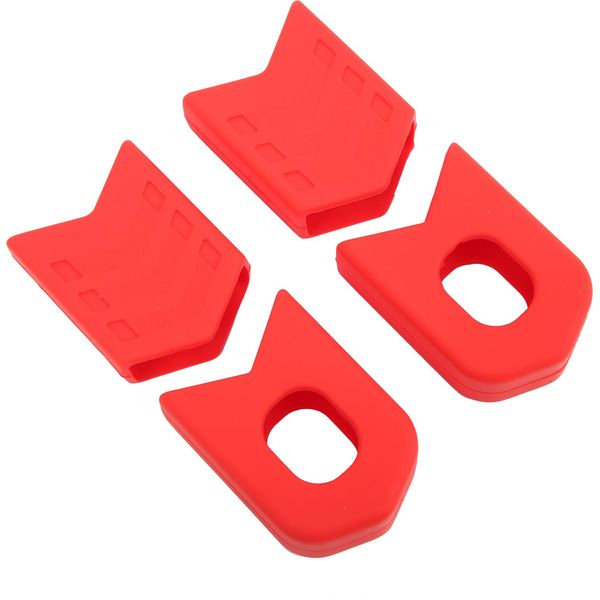 Protezione Per Guarnitura In 4 Pezzi, Stivali In Silicone Per Pedivelle Rossi, Per Mtb E Bici Da Strada, Copertura Per Il Braccio Della Pedivella-image