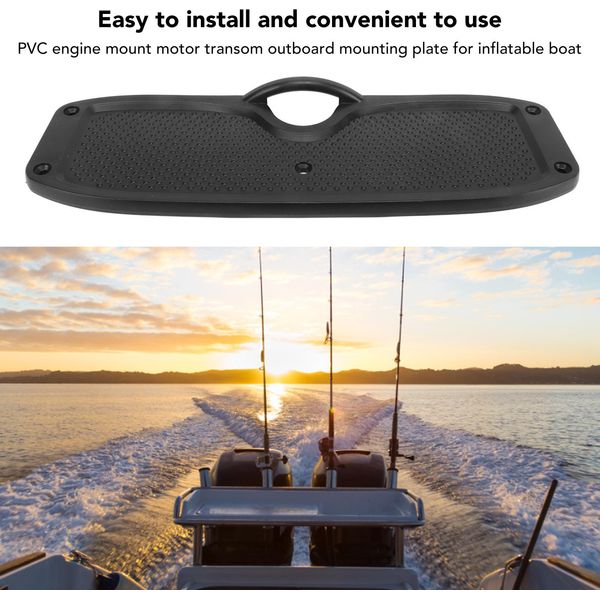 Piastra Di Bloccaggio In Pvc Per Il Montaggio Del Motore Fuoribordo Staffa Motore Per Gommone Gommone Kayak Yacht Marino Nero-image