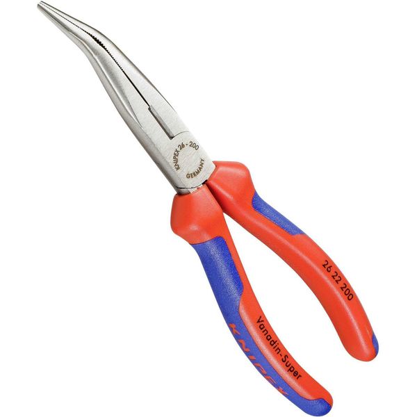 Knipex 26 22 200 Knipex Flachrundzange Mit Schneide 200 Mm-image