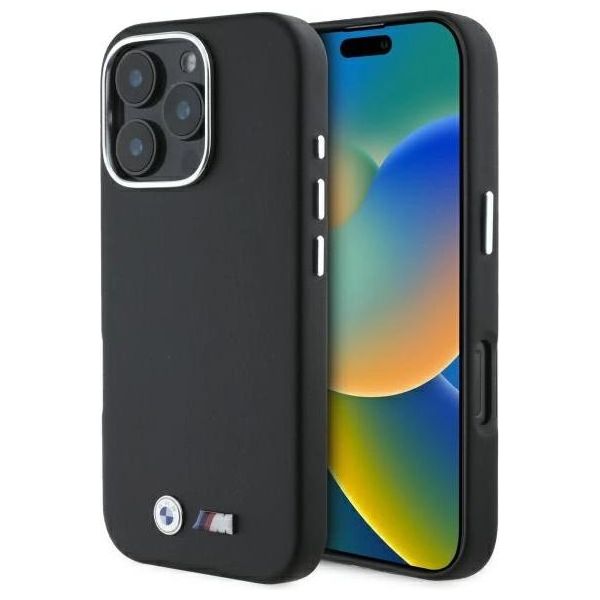 Bmw Bmhcp16X23Pmwk Iphone 16 Pro Max 6,9 Czarny/Nero Custodia Rigida M Liscia Metallo Avvolto Completo-image