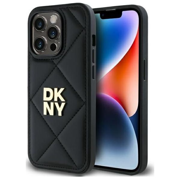 Dkny Dkhcp14Lpqdslk Iphone 14 Pro 6.1 Czarny/Nero Logo Pila Trapuntata-image