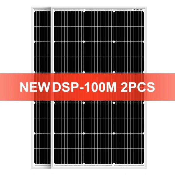 Pannello Solare Rigido, Potenza 100W, Alta Efficienza 21,8%, Silicio Monocristallino, Pannello Solare Rigido Da 200 W-image