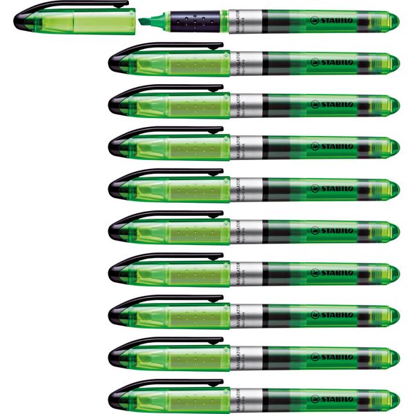 Stabilo Evidenziatore - Navigator - Penna Singola - Verde Verde-image