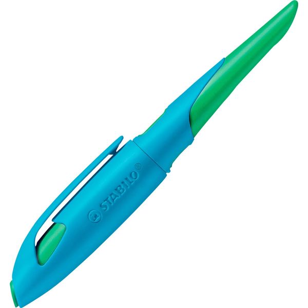 Stabilo 5014/2-41 Stabilo Penna Stilografica Easybirdy R, Destrorsa, Blu/Verde-image