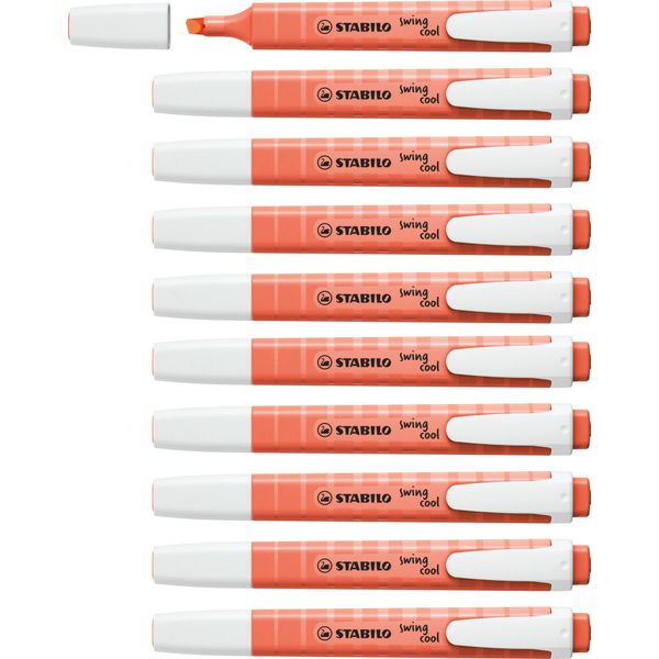 Stabilo Textmarker - Swing Cool Pastel - Einzelstift - Korallrot Korallrot-image